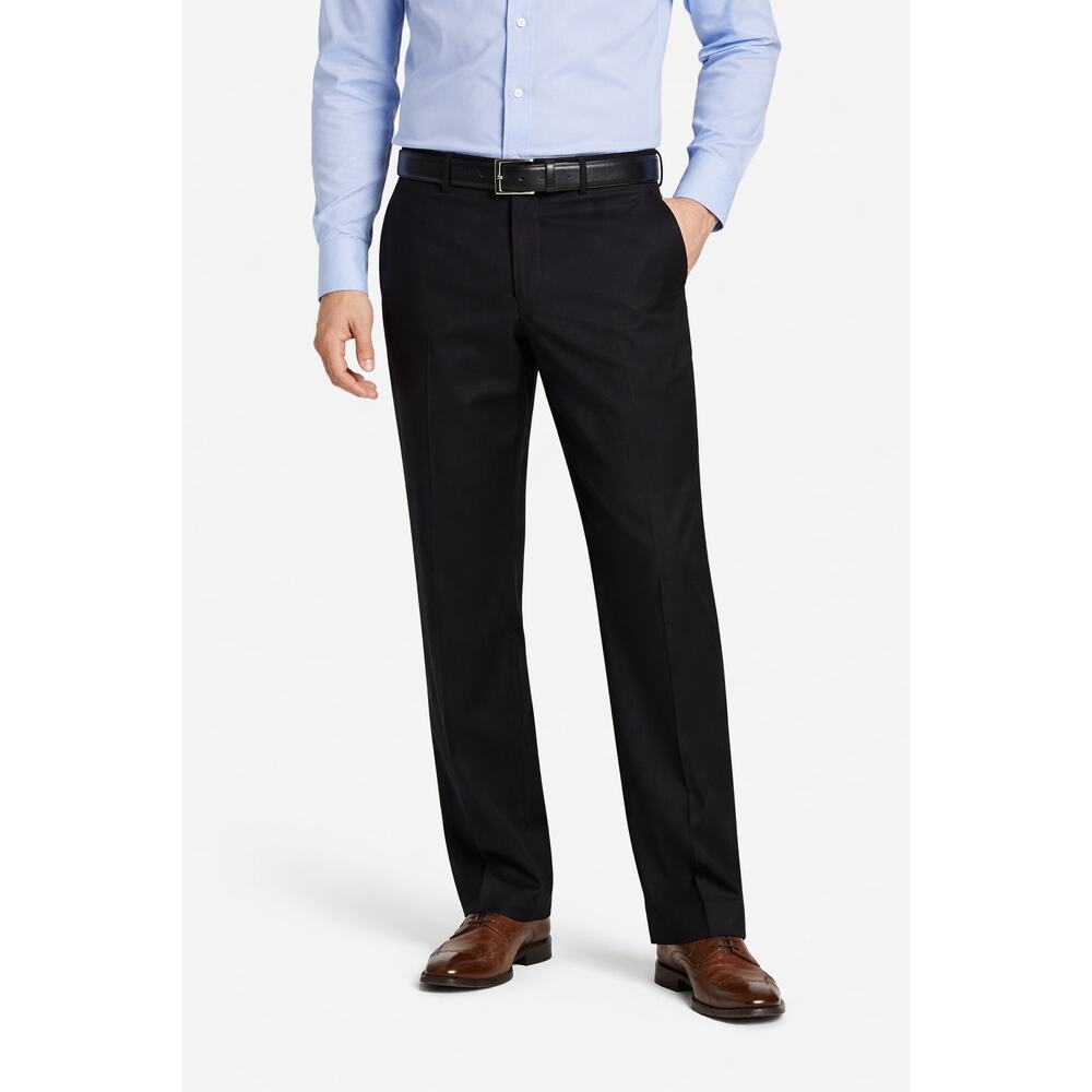 Perry Ellis Mens Black Dress Pants City Fit Size 36x32